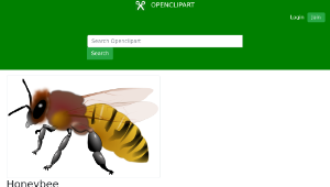 openclipart圖庫：Honeybee-資源代表圖