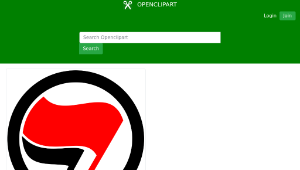 openclipart圖庫：antifascist action-資源代表圖