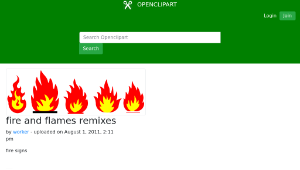openclipart圖庫：fire and flames remixes-資源代表圖