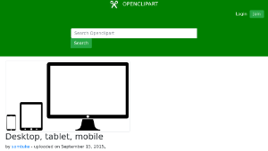 openclipart圖庫：Desktop, tablet, mobile縮圖