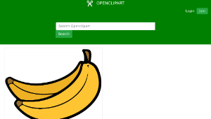 openclipart圖庫：Banana-資源代表圖
