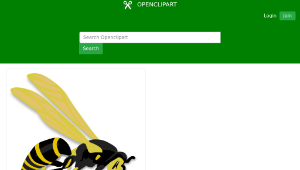 openclipart圖庫：Flying wasp-資源代表圖