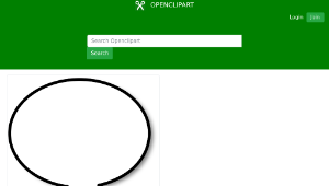 openclipart圖庫：Callout round right縮圖