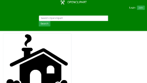 openclipart圖庫：House Icon Silhouette縮圖
