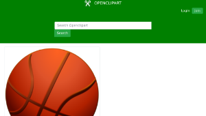openclipart圖庫：Ball Basketball縮圖