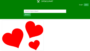 openclipart圖庫：Red Hearts縮圖