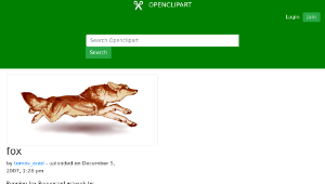 openclipart圖庫：fox縮圖
