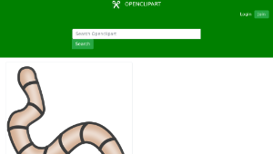 openclipart圖庫：Earthworms縮圖