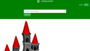 openclipart圖庫：Castle (color)縮圖