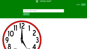 openclipart圖庫：Scripted Analog Clock