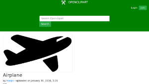 openclipart圖庫：Airplane縮圖