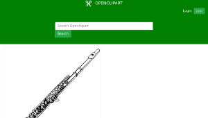 openclipart圖庫：Flute-資源代表圖