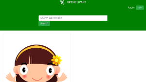 openclipart圖庫：yellow girl縮圖