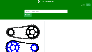 openclipart圖庫：Bicycle chain vector-資源代表圖