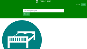 openclipart圖庫：Bed-資源代表圖