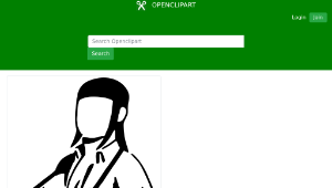 openclipart圖庫：skinhead girl-資源代表圖