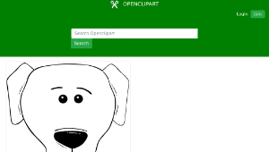 openclipart圖庫：Dog Face Cartoon - World Label-資源代表圖