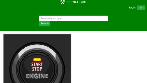 openclipart圖庫：Engine Start Stop Button-資源代表圖
