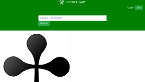 openclipart圖庫：Card symbols: Club-資源代表圖