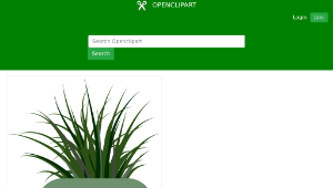 openclipart圖庫：Potted Grass-資源代表圖