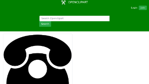 openclipart圖庫：Traditional telephone縮圖