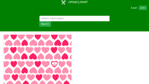 openclipart圖庫：Heart Pattern縮圖