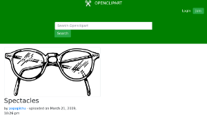 openclipart圖庫：Spectacles-資源代表圖