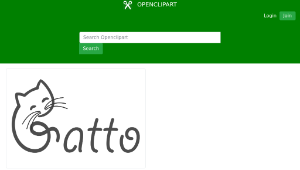 openclipart圖庫：GATTO-資源代表圖