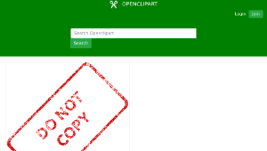 openclipart圖庫：Do Not Copy Business Stamp 2縮圖