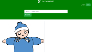 openclipart圖庫：snow child縮圖