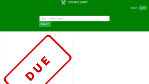 openclipart圖庫：Due Business Stamp 1縮圖