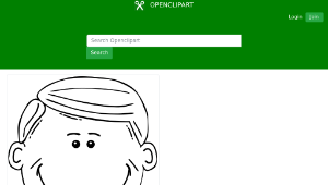 openclipart圖庫：Man Face Cartoon-資源代表圖