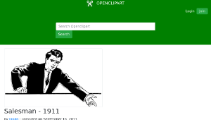 openclipart圖庫：Salesman - 1911-資源代表圖