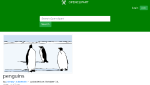 openclipart圖庫：penguins縮圖