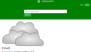 openclipart圖庫：Cloud縮圖