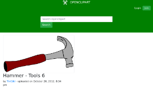 openclipart圖庫：Hammer - Tools 6縮圖