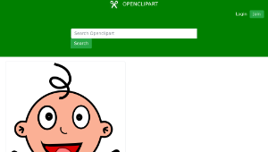 openclipart圖庫：Happy Baby縮圖