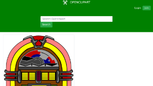 openclipart圖庫：Fifties Jukebox-資源代表圖