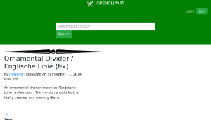openclipart圖庫：Ornamental Divider / Englische Linie (fix)縮圖