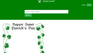 openclipart圖庫：St Patrick's Day border-資源代表圖