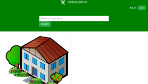 openclipart圖庫：Iso City Grey House 4-資源代表圖
