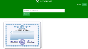 openclipart圖庫：Certificate-資源代表圖