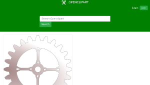 openclipart圖庫：24 tooth steampunk gear縮圖