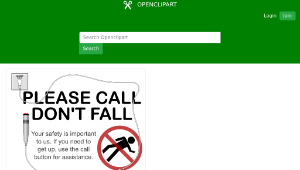 openclipart圖庫：Call Don't Fall縮圖