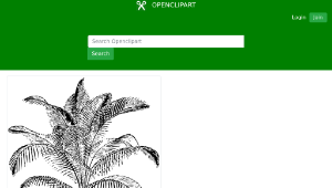 openclipart圖庫：miniature coconut palm縮圖