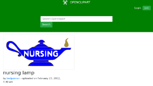 openclipart圖庫：nursing lamp-資源代表圖