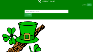 openclipart圖庫：Hat and shillelagh (colour)-資源代表圖