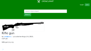 openclipart圖庫：Rifle gun-資源代表圖