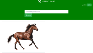 openclipart圖庫：Caballo 1縮圖