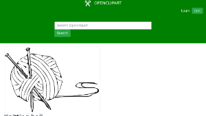 openclipart圖庫：Knitting ball縮圖